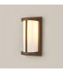 Albion Wall Lamp 1 x E27 IP54 Dark Brown/Opal -3