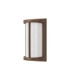 Albion Wall Lamp 1 x E27 IP54 Dark Brown/Opal -4