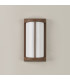 Albion Wall Lamp 1 x E27 IP54 Dark Brown/Opal -14