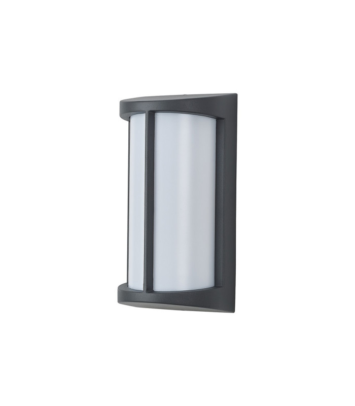 Albion Wall Lamp 1 x E27 IP54 Dark Grey/Opal -4