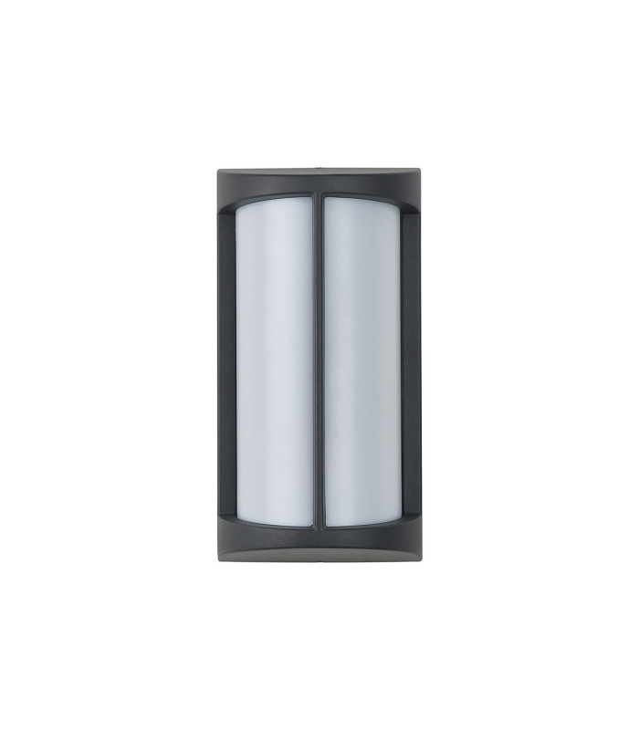Albion Wall Lamp 1 x E27 IP54 Dark Grey/Opal -9