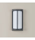 Albion Wall Lamp 1 x E27 IP54 Dark Grey/Opal -14