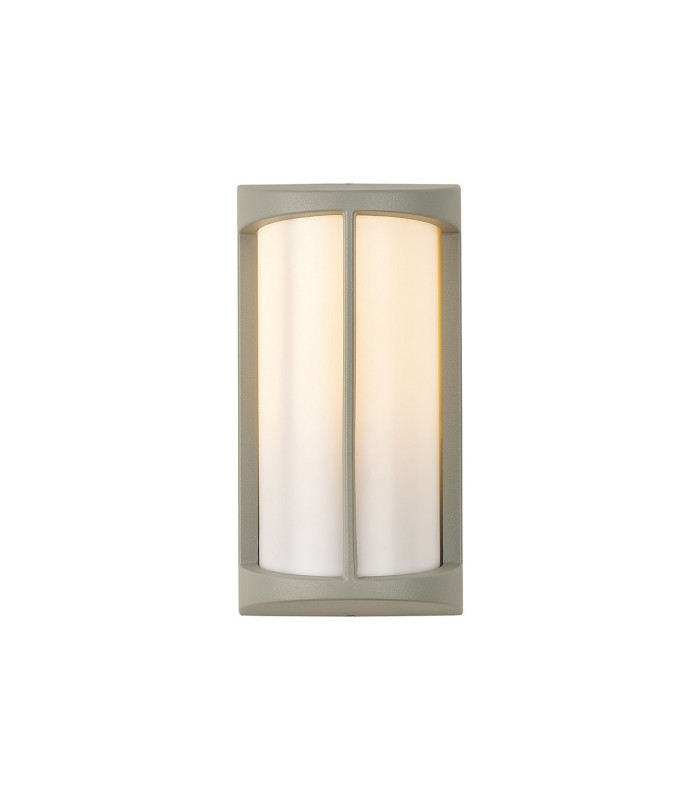 Albion Wall Lamp 1 x E27 IP54 Matt Silver/Opal -6