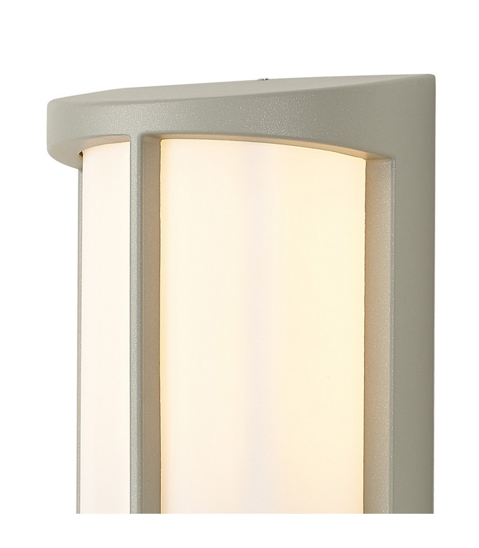 Albion Wall Lamp 1 x E27 IP54 Matt Silver/Opal -7