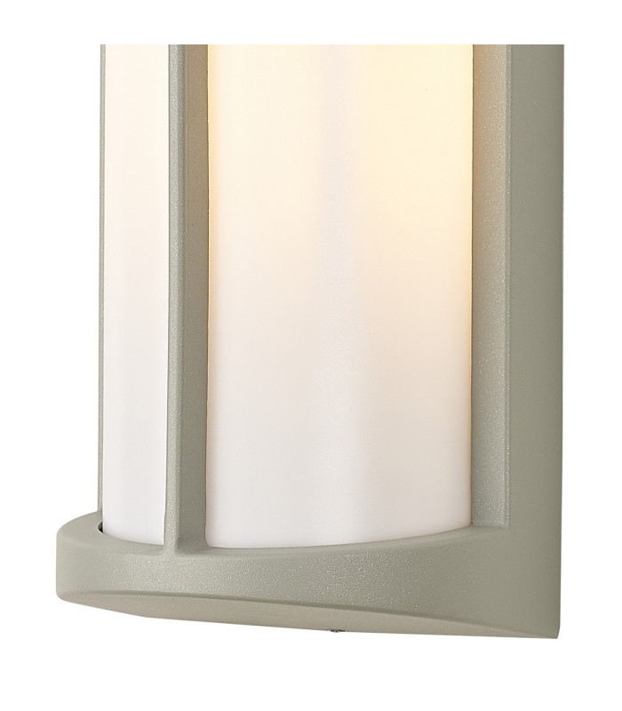 Albion Wall Lamp 1 x E27 IP54 Matt Silver/Opal -8