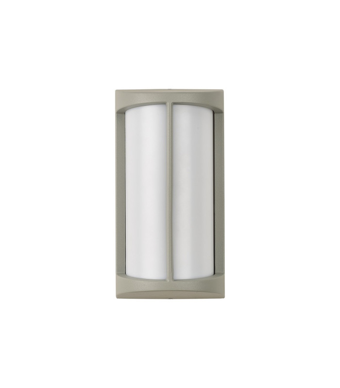 Albion Wall Lamp 1 x E27 IP54 Matt Silver/Opal -10