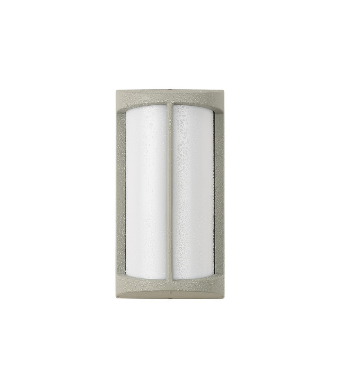 Albion Wall Lamp 1 x E27 IP54 Matt Silver/Opal -12