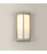 Albion Wall Lamp 1 x E27 IP54 Matt Silver/Opal -14