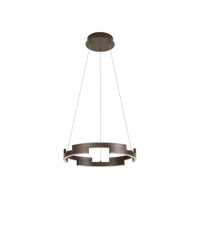 Cato 40cm Pendant 22W LED 4000K 800lm 3 Step Dimming Brown Oxide -6