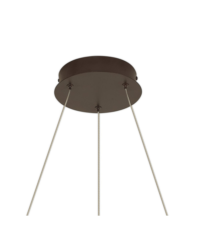Cato 60cm Pendant 36W LED 4000K 1300lm 3 Step Dimming Brown Oxide -5