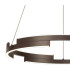 Cato 60cm Pendant 36W LED 4000K 1300lm 3 Step Dimming Brown Oxide -6