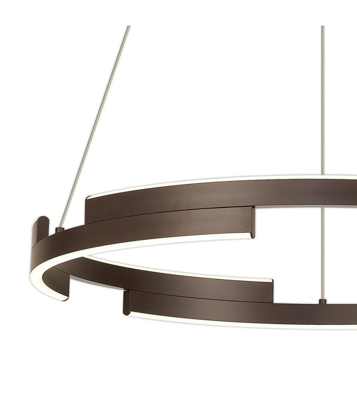 Cato 60cm Pendant 36W LED 4000K 1300lm 3 Step Dimming Brown Oxide -6