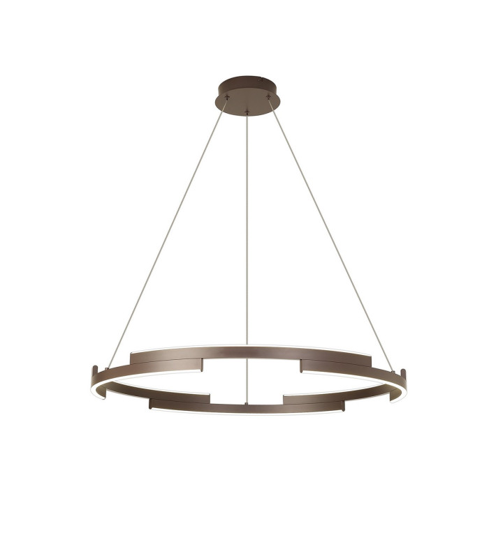 Cato 80cm Pendant 44W LED 4000K 1700lm 3 Step Dimming Brown Oxide -1