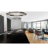 Cato 80cm Pendant 44W LED 4000K 1700lm 3 Step Dimming Brown Oxide -5