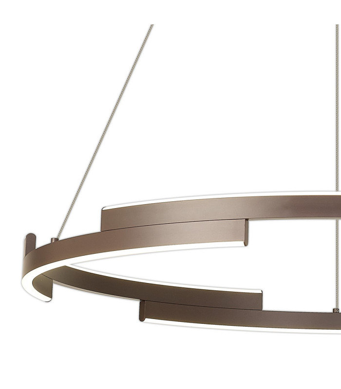 Cato 80cm Pendant 44W LED 4000K 1700lm 3 Step Dimming Brown Oxide -9