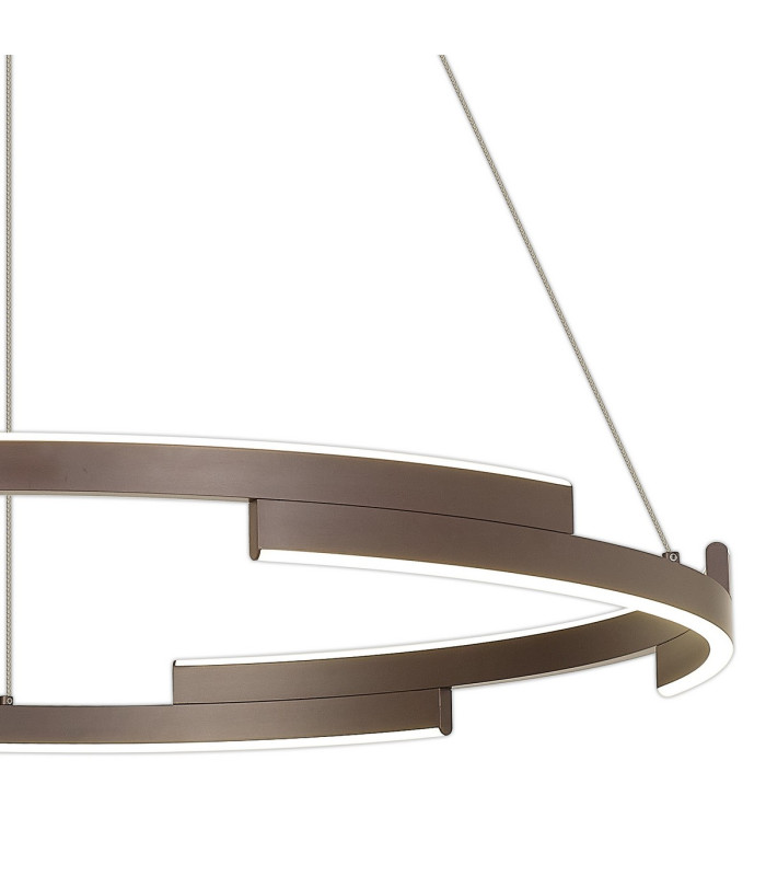 Cato 80cm Pendant 44W LED 4000K 1700lm 3 Step Dimming Brown Oxide -10