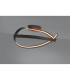 Albany Loop Semi Flush Ceiling Light 1 x 34W LED Triac Dimmable 3000K 1900lm Dark Grey -3
