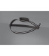 Albany Loop Semi Flush Ceiling Light 1 x 34W LED Triac Dimmable 3000K 1900lm Dark Grey -10
