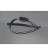 Albany Loop Semi Flush Ceiling Light 1 x 34W LED Triac Dimmable 3000K 1900lm Dark Grey -12