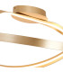 Albany Loop Semi Flush Ceiling Light 1 x 34W LED Triac Dimmable 3000K 1900lm Gold -7