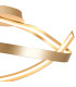 Albany Loop Semi Flush Ceiling Light 1 x 34W LED Triac Dimmable 3000K 1900lm Gold -9