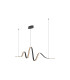 Albany Wave Pendant 1 x 34W LED Triac Dimmable 3000K 2000lm Dark Grey -1