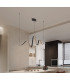 Albany Wave Pendant 1 x 34W LED Triac Dimmable 3000K 2000lm Dark Grey -4