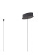 Albany Wave Pendant 1 x 34W LED Triac Dimmable 3000K 2000lm Dark Grey -7