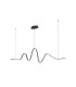 Albany Wave Pendant 1 x 34W LED Triac Dimmable 3000K 2000lm Dark Grey -10