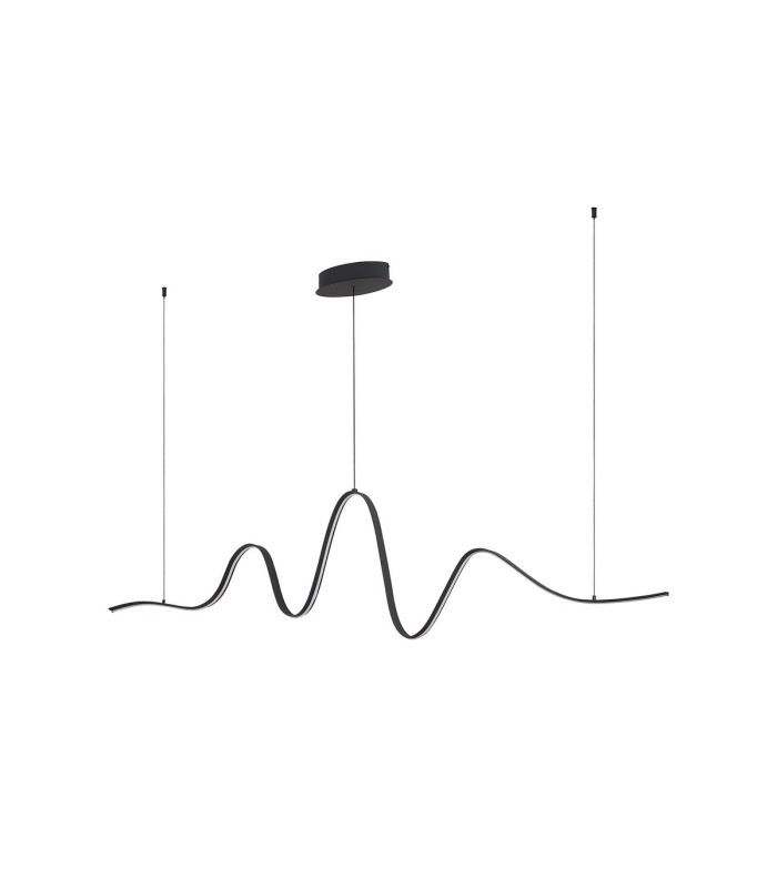 Albany Wave Pendant 1 x 34W LED Triac Dimmable 3000K 2000lm Dark Grey -10