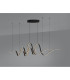 Albany Double Wave Pendant 1 x 65W LED Triac Dimmable 3000K 3600lm Dark Grey -3