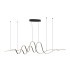 Albany Double Wave Pendant 1 x 65W LED Triac Dimmable 3000K 3600lm Dark Grey -6