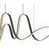 Albany Double Wave Pendant 1 x 65W LED Triac Dimmable 3000K 3600lm Dark Grey -9
