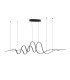 Albany Double Wave Pendant 1 x 65W LED Triac Dimmable 3000K 3600lm Dark Grey -10