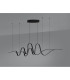 Albany Double Wave Pendant 1 x 65W LED Triac Dimmable 3000K 3600lm Dark Grey -11