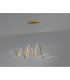 Albany Double Wave Pendant 1 x 65W LED Triac Dimmable 3000K 3600lm Gold -3