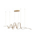 Albany Double Wave Pendant 1 x 65W LED Triac Dimmable 3000K 3600lm Gold -4