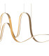 Albany Double Wave Pendant 1 x 65W LED Triac Dimmable 3000K 3600lm Gold -8