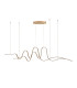Albany Double Wave Pendant 1 x 65W LED Triac Dimmable 3000K 3600lm Gold -9