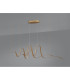 Albany Double Wave Pendant 1 x 65W LED Triac Dimmable 3000K 3600lm Gold -10