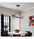 Albany Loop Pendant 1 x 36W LED Triac Dimmable 3000K 2400lm Dark Grey -4