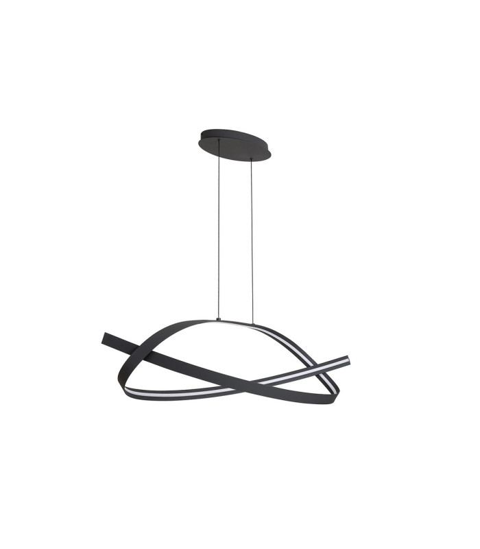 Albany Loop Pendant 1 x 36W LED Triac Dimmable 3000K 2400lm Dark Grey -6