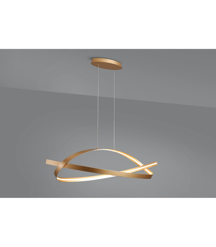Albany Loop Pendant 1 x 36W LED Triac Dimmable 3000K 2400lm Gold -3