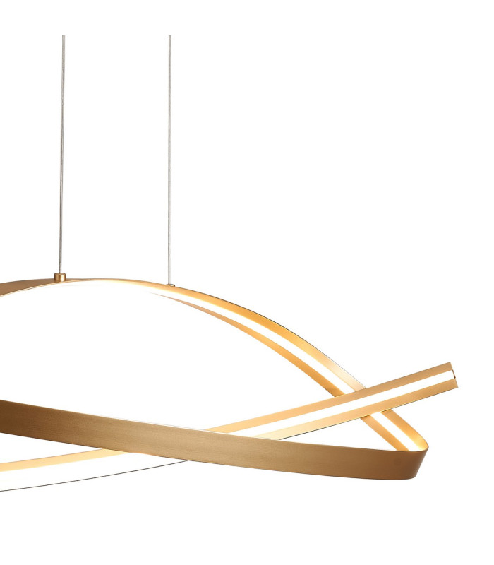 Albany Loop Pendant 1 x 36W LED Triac Dimmable 3000K 2400lm Gold -10
