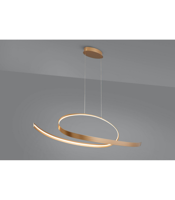 Albany Loop Pendant 1 x 36W LED Triac Dimmable 3000K 2400lm Gold -13