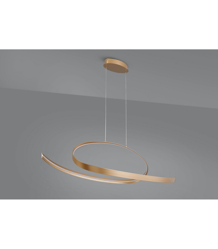 Albany Loop Pendant 1 x 36W LED Triac Dimmable 3000K 2400lm Gold -14