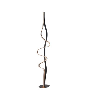 Albany Floor Lamp 1 x 45W LED Inline Floor Dimmer 3000K 3000lm Dark Grey -1