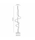 Albany Floor Lamp 1 x 45W LED Inline Floor Dimmer 3000K 3000lm Dark Grey -2