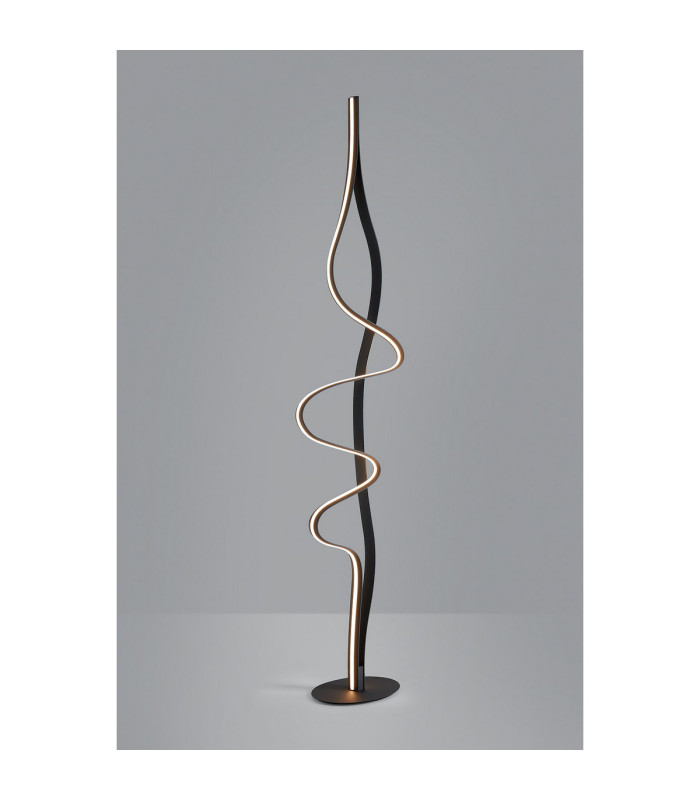 Albany Floor Lamp 1 x 45W LED Inline Floor Dimmer 3000K 3000lm Dark Grey -3