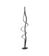 Albany Floor Lamp 1 x 45W LED Inline Floor Dimmer 3000K 3000lm Dark Grey -5